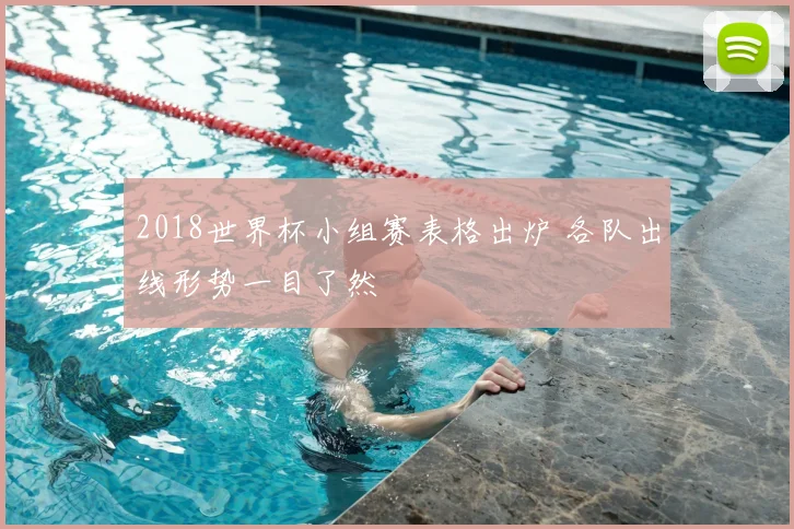 2018世界杯小组赛表格出炉 各队出线形势一目了然