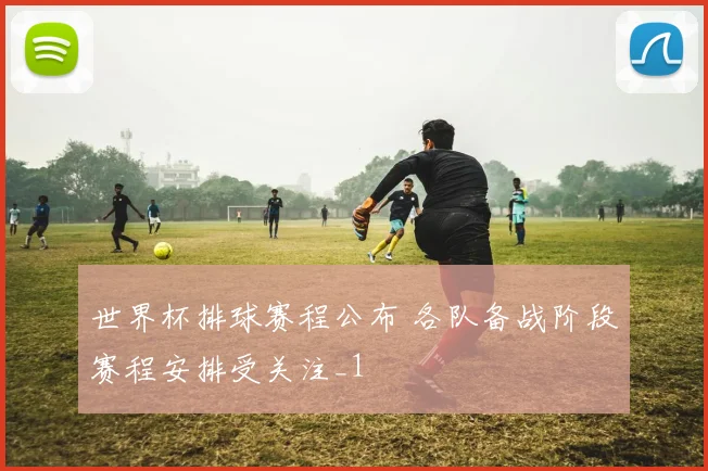 世界杯排球赛程公布 各队备战阶段赛程安排受关注_1